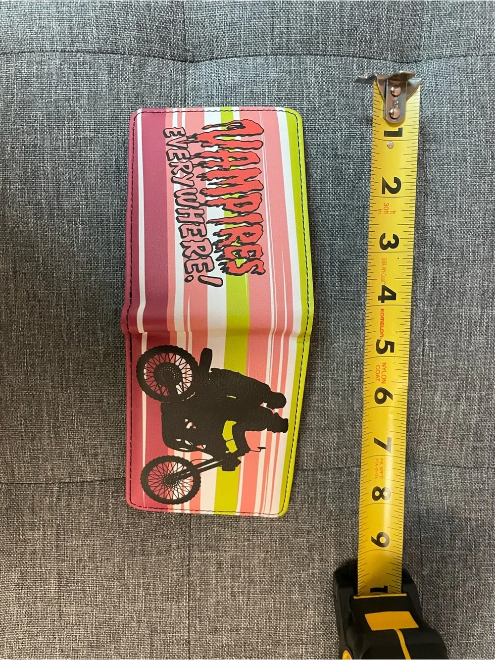 Buckle-Down Pink, Green & White Kids Motorcycle Wallet